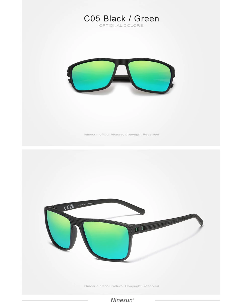 Ninesun polarisierte sonnenbrille männer neue mode frauen fahren große rahmen brille uv400 sport blend freie nachtsicht brillen – Detail 13