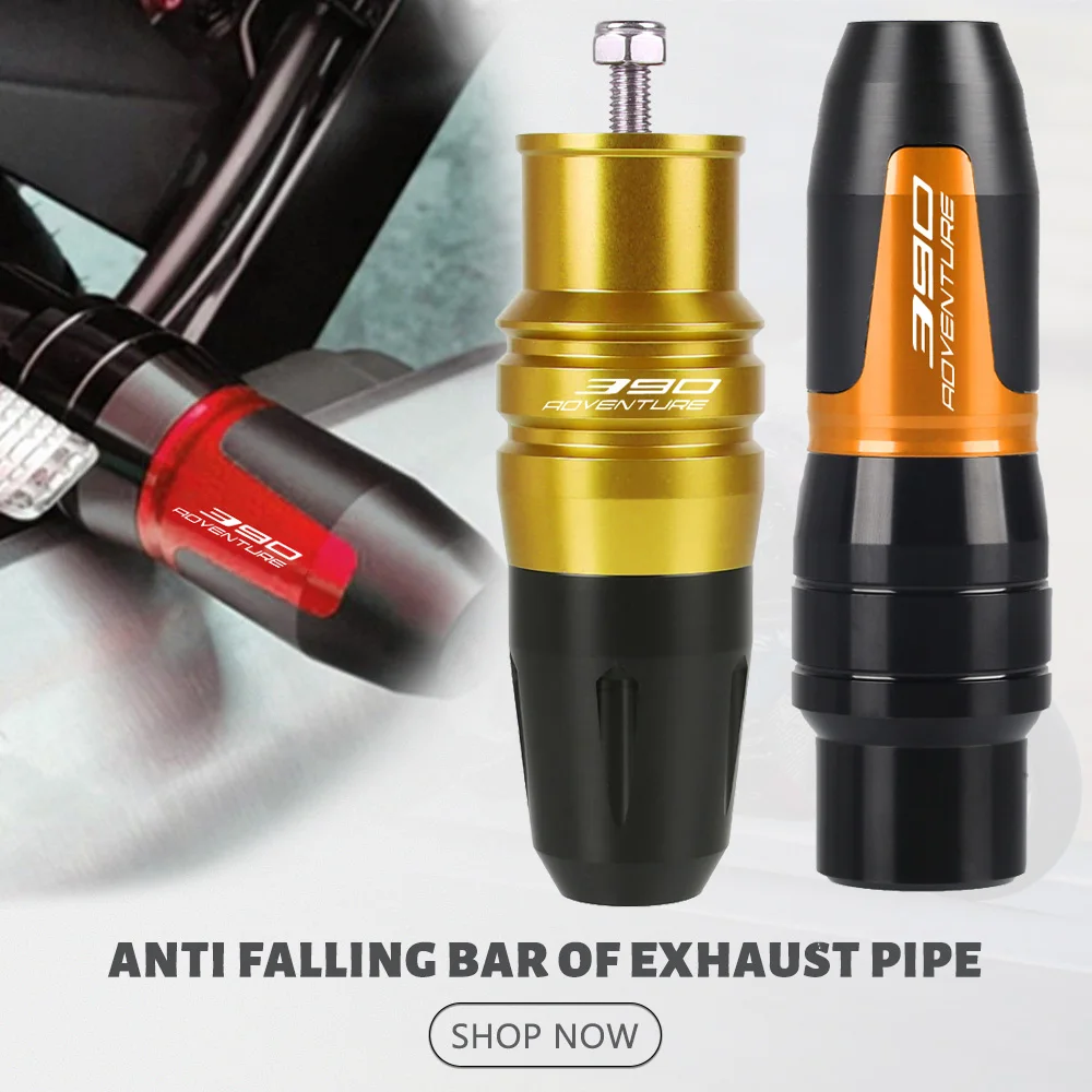 

For Duke390 RC390 RC DUKE 390 ADV Falling Protector Exhaust Slider Crash Pad Fairing Guard 390 Adventure CNC Part 2017- 2025