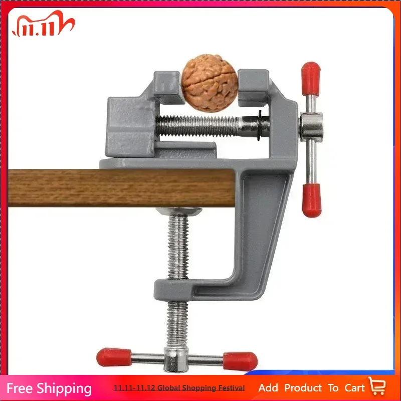 1pc mini vice de hobby de alumínio-banco de trabalho de clipe multifuncional compacto, reparo pequeno e projetos diy-durável, ajustável