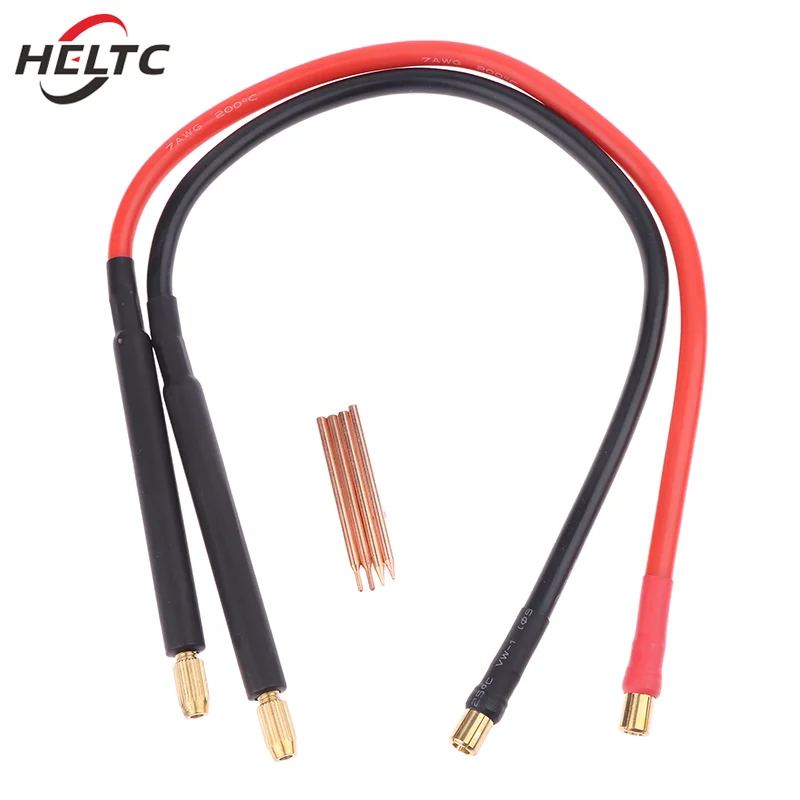 1set DIY Spot Welding Pen Handheld Pulse Welding Pure Copper Cable Alumina Brazing Needle For Spot Welder Machine