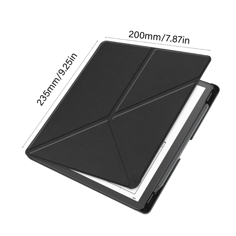 حافظة واقية متعددة الطي K1AA لهاتف 2024 مقاس 10.2 بوصة تغطية كاملة مع جلد البولي يوريثان وبطانة ناعمة