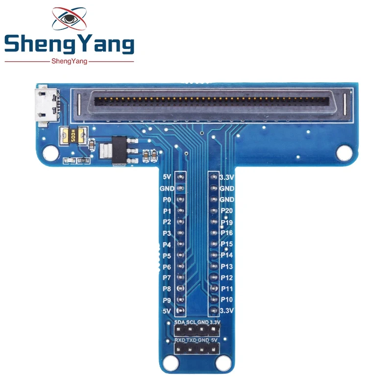 T Type GPIO Board For Micro:bit Extension Board With 5V And 3.3V Output For Micro:bit STEM Programming