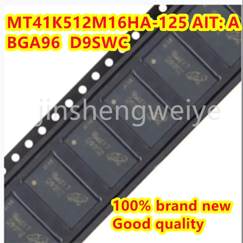 

1-5PCS MT41K512M16HA-125 AIT:A MT41K512M16HA lettering D9SWC BGA96 DDR3 Memory chip with good quality and large capacity