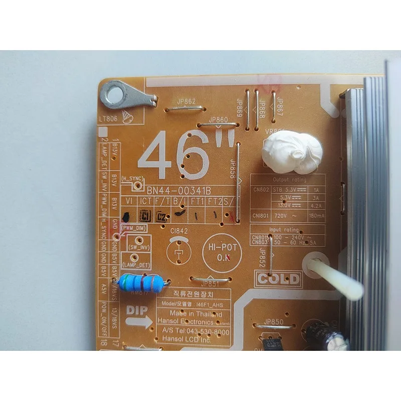 I46F1_AHS BN44-00341B=BN44-00341A Power Supply/Backlight Inverter for LN55C630K1F LN46C630 LE46C530F1W Original 46 Inch LCD TV