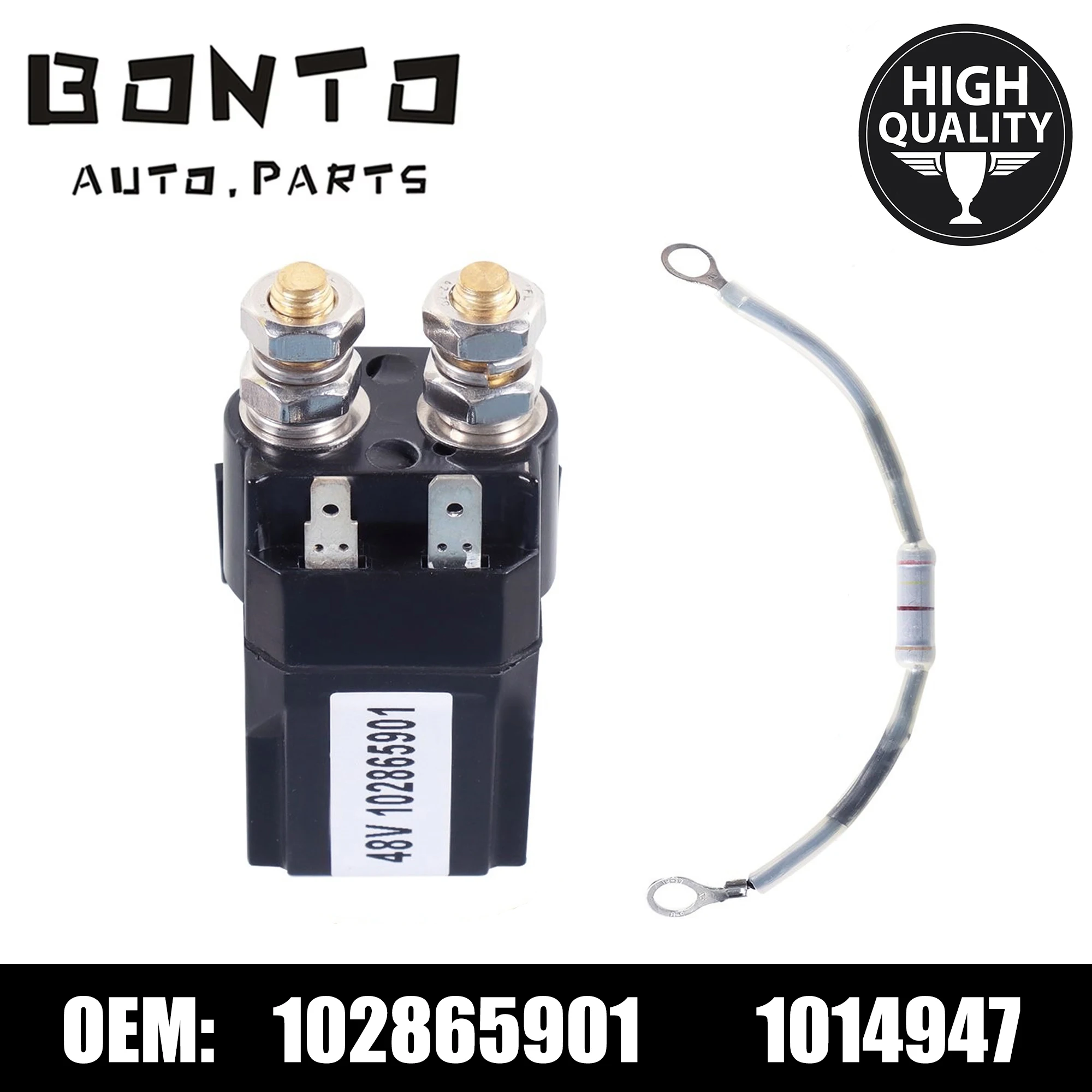 BONTO Precedent Slotted Solenoid Assembly For Club Car Golf Carts DS Replace 102865901 1014947