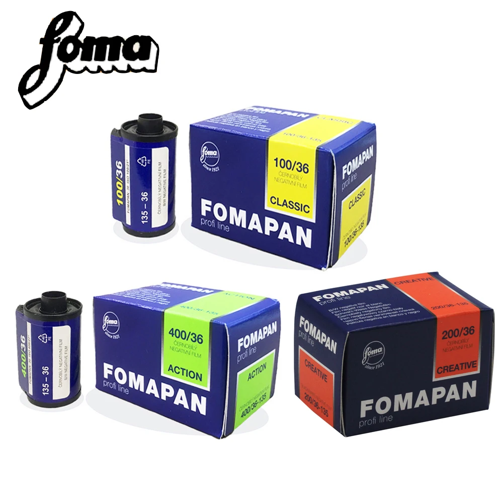 1/3ROLL NEW Fomapan Classic 100/200/400 135 Kinetoscope Move Films Classic Black And White Subpackage Rolls 36 Exposure Per Roll