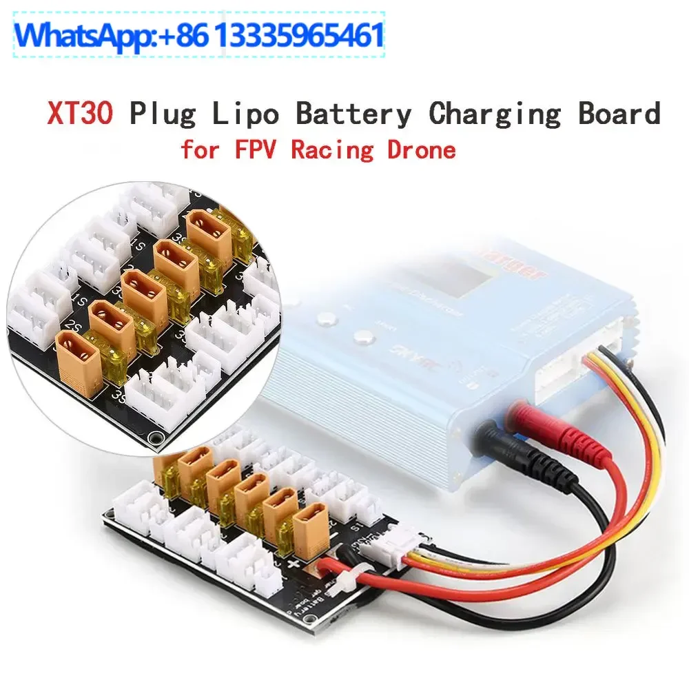 

3pcsXT30 parallel charging board 1S-3S B6 lithium battery balance charging, parallel punching board, parallel adapter board, exp