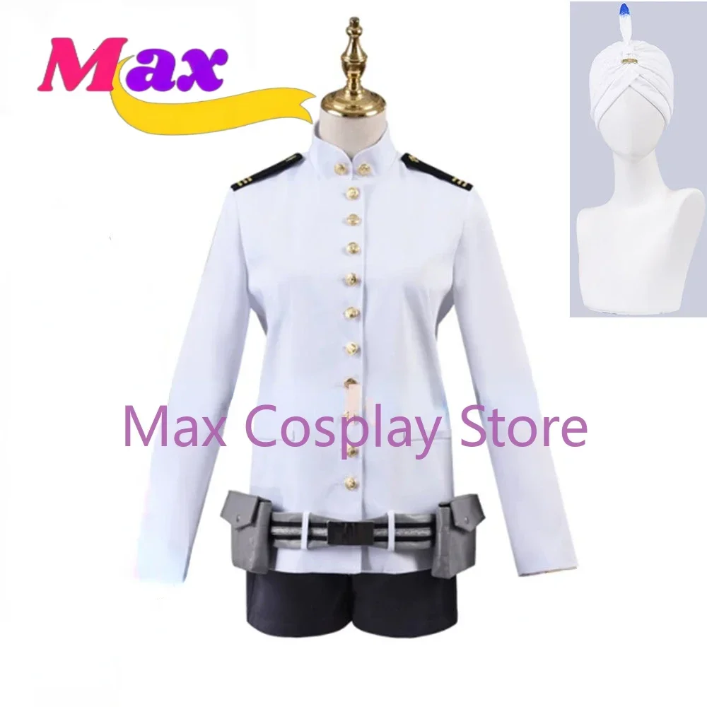 

Max Anime FGO Rider Nemo Cosplay Costume Adult Men Uniform Asian S-XXXL Outfit White Coat Shorts Hat Belt Halloween Custom size