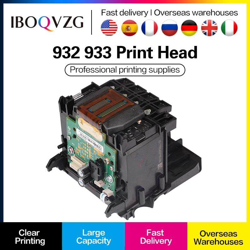 IBOQVZG 7612 Printhead Printing For HP 932 933 Print Head For HP 7110 7510 7512 7612 6700 7610 7612 6700 Printer