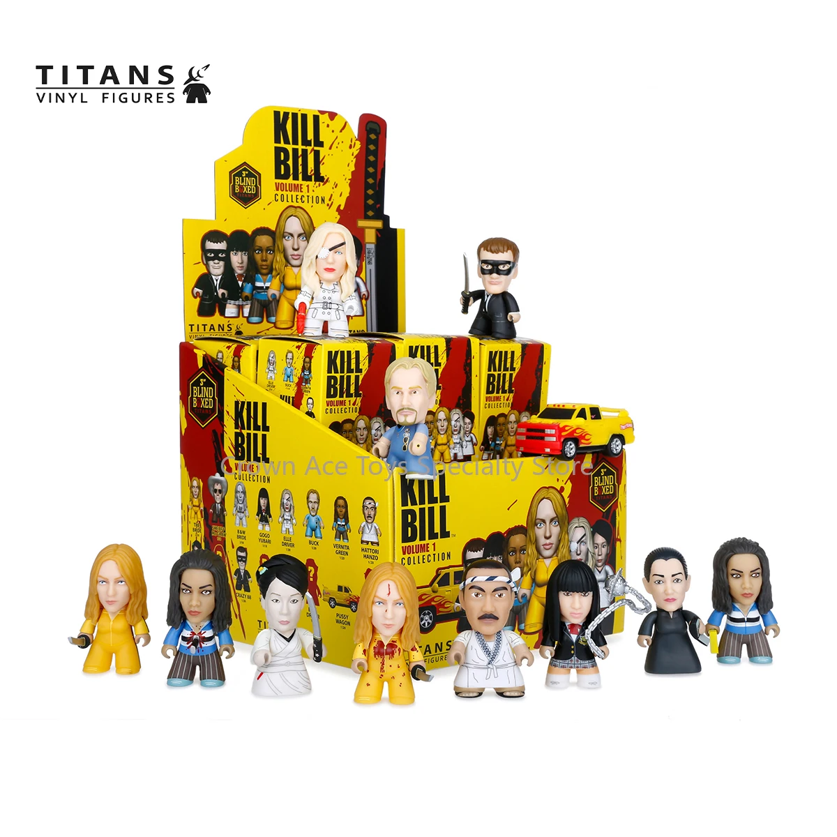 In Stock Titans Kill Bill Quentin ELLE DRIVER BUCK SOFIE FATALE HATTORI HANZO VERNITA GREEN 3in Cute Figure Collectible Toy Gift