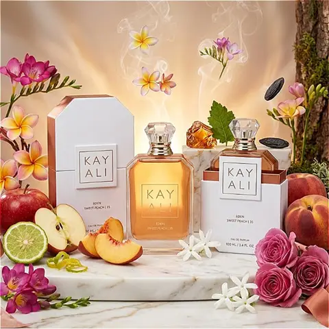 KAYALI Eden Sweet Peach Perfume 100ml Eau Parfum Long Lasting Fruity Floral Sweet Vanilla Musk Praline Elegant Women Fragrance