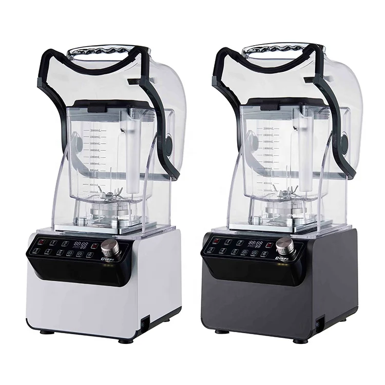 New 2022 Quite Commercial Fruit Juicer Maker Smoothie Machine With Blender Black White