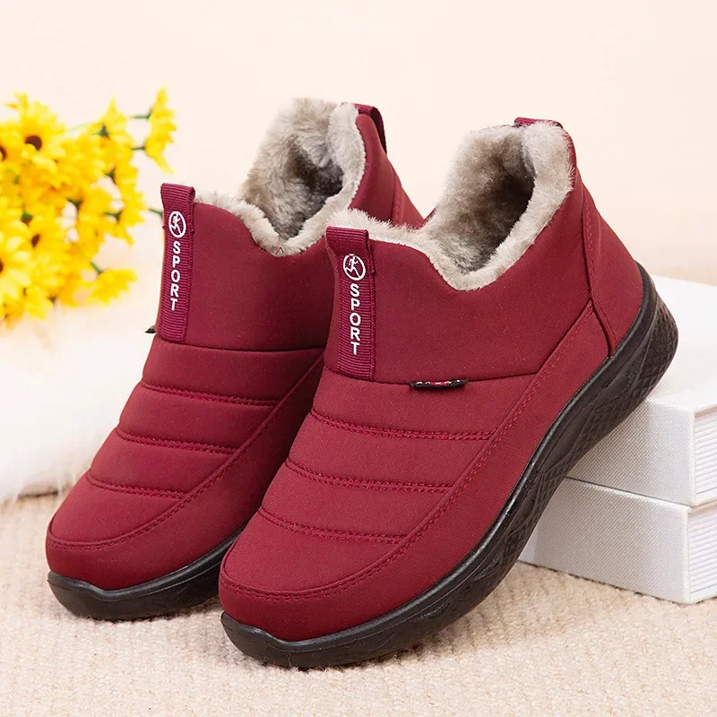 Stiefel Frauen neue Mode wasserdicht Paar Schneeschuhe Frauen warme Winters tiefel bequeme lässige Stiefeletten Botas de Mujer