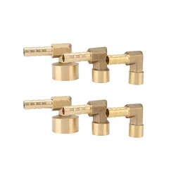 Elbow Brass Barbed Fitting 8~16mm Hose Barb X 1/4