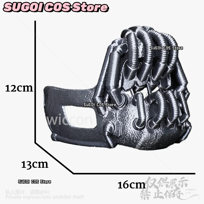 Bane Cosplay Anime Dark Horror Movie Knight Black Skull 3D Polylactic Acid Mask Halloween Christmas Party Man Cos Role-playing