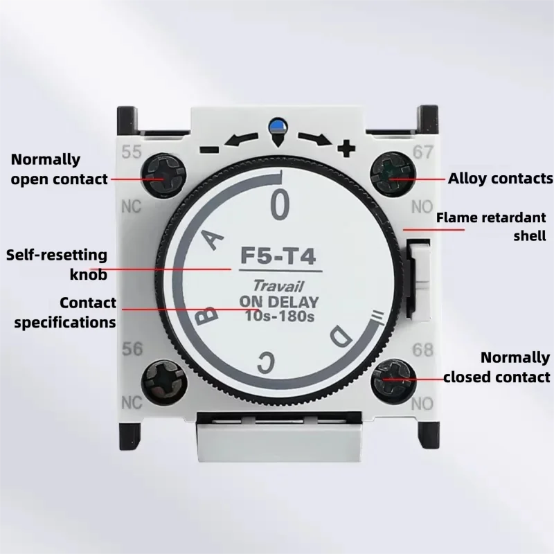 CHINT Air Time-delay Contactors AC Contactor On/Off Auxiliary Contacts F5-T0/T2/T4/D0/D2/D4