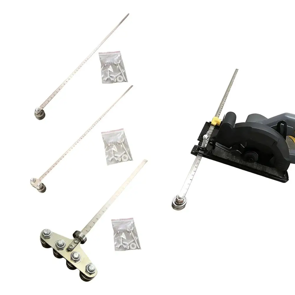 Universal Circular Saw Guide Rail, Stainless Steel Precision Cutting Guide Jig For Woodworking Panel Cutting 50CM X7L3