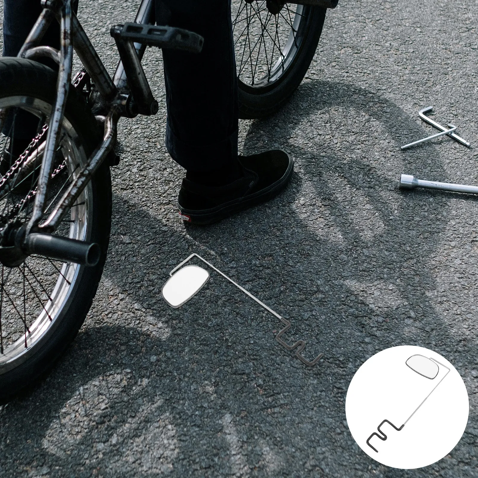 

3Pcs Rear View Mirror for Bike Glasses: Multi-Angle Adjustable Cycling Eyewear - Reliable Visibility for Adventure and Urban