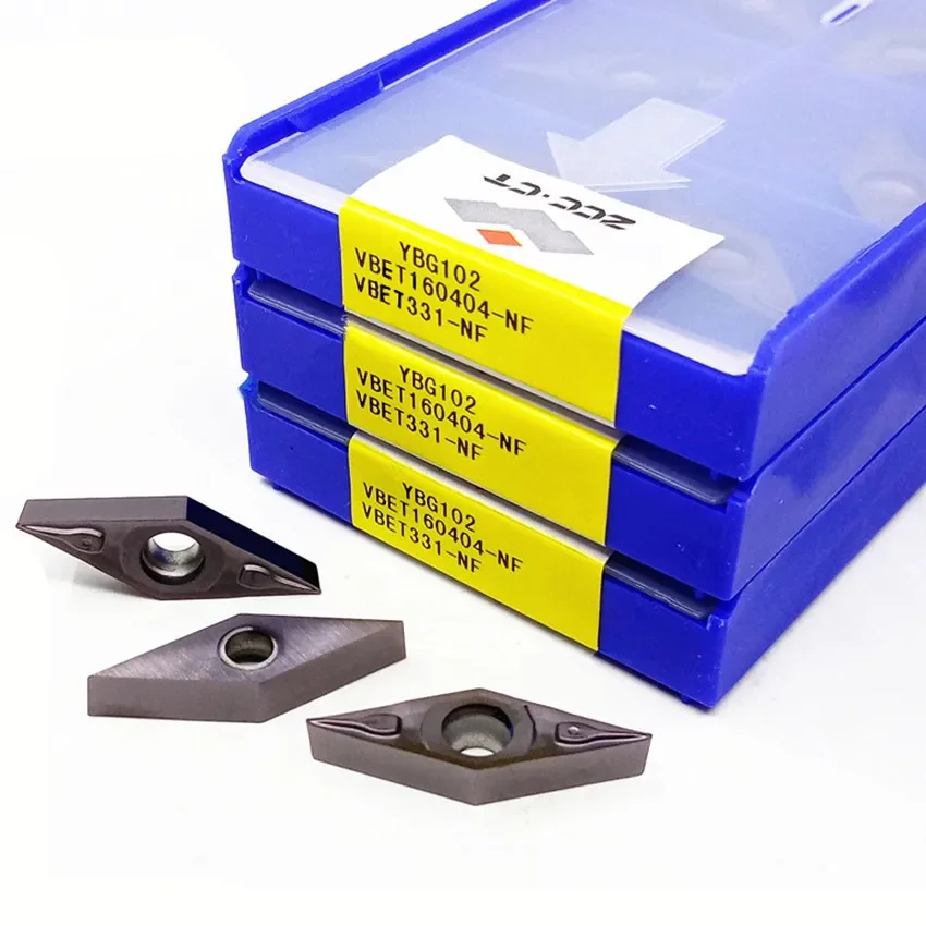 

VBET160404-NF YBG102/VBET160408-NF YBG102/VBET160404-NF YB9320/VBET160408-NGF YBG212 VBET ZCC.CT Твердосплавные пластины с ЧПУ 10 шт./кор.