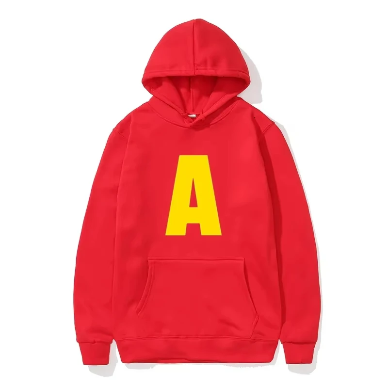 2025 nueva Moda Unisex Ropa deportiva casual Sudadera con capucha para mujer Alvin Chipmunk Disfraz de Halloween para Sudadera