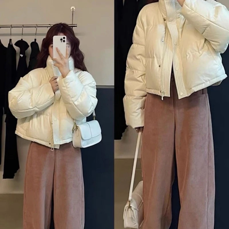 洗い流さない綿服 レディース ショート丈 2025年冬新作 厚手 快適 パン服 気質 通勤 ファッション ジャケット