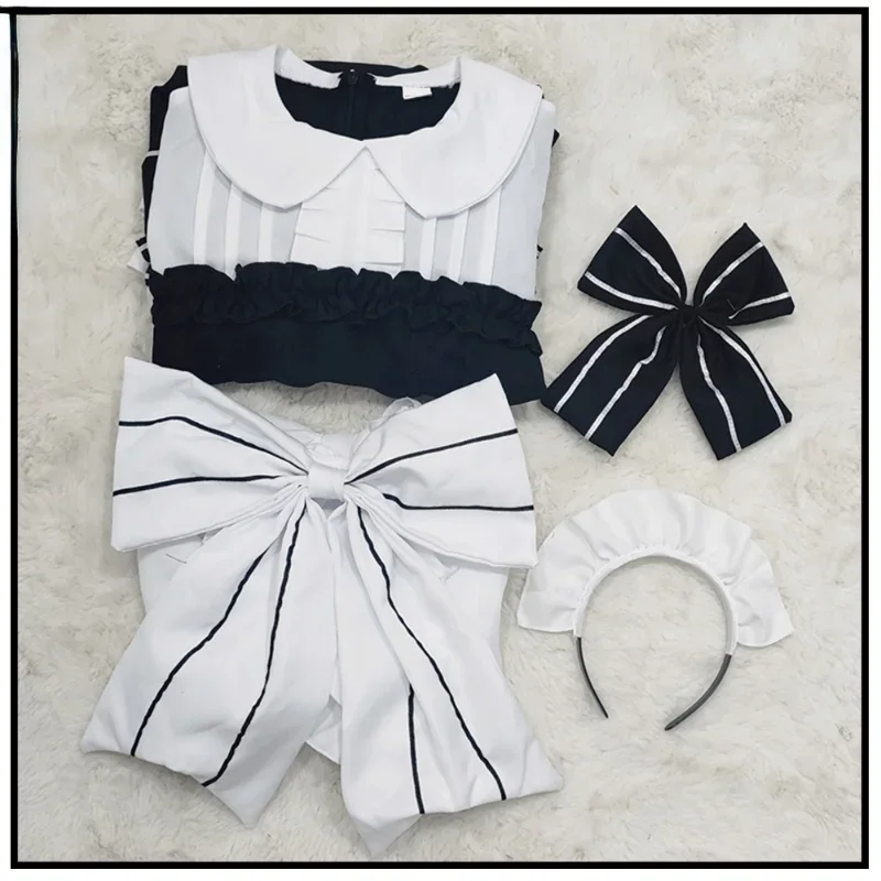 Lolita Maid Cosplay Fantasias para Meninas, Roupas de Anime Japonês, Pequena Devil Maid, Blusa Kawaii, Bonito, Drop Shipping