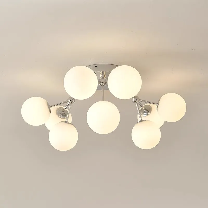 Golden Ceiling Lamp Nordic Magic Bean