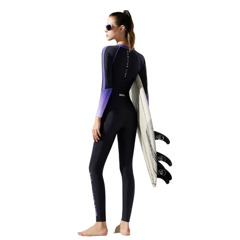 Genuine Swimsuit One-piece Long Sleeve, New Dive Sunscreen Surf Suit Sports Set