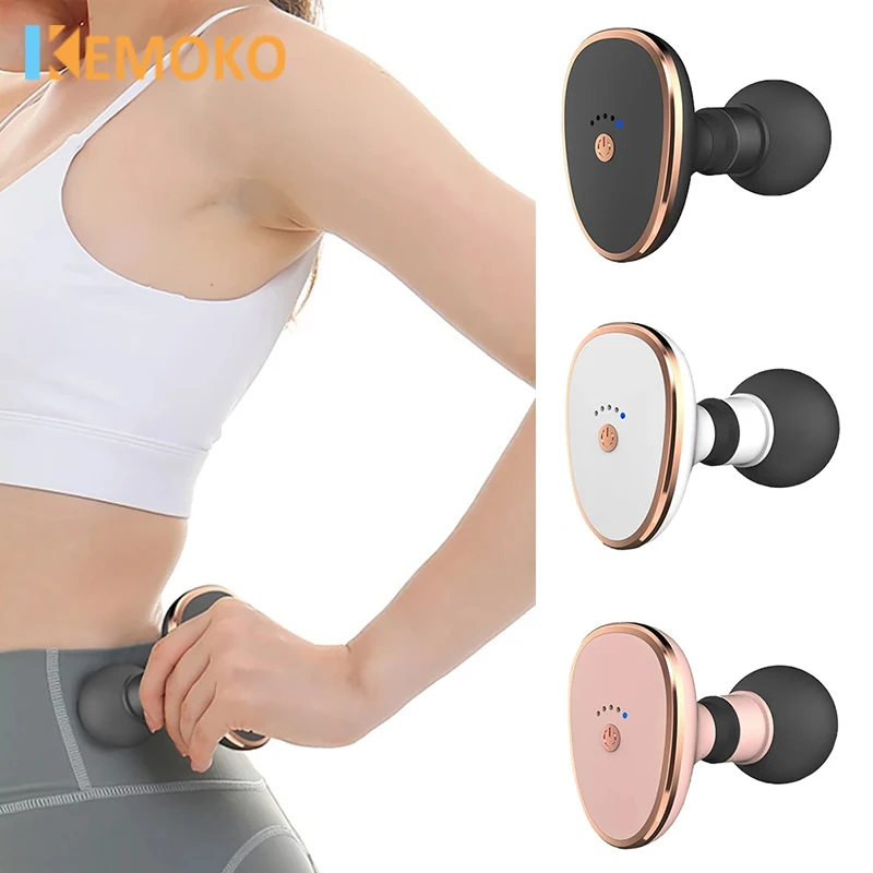 Portable Mini Body Massager Gun Electric Vibration Massage Gun Pain Relief Mute Lightweight Adjustable for Muscle Relaxation