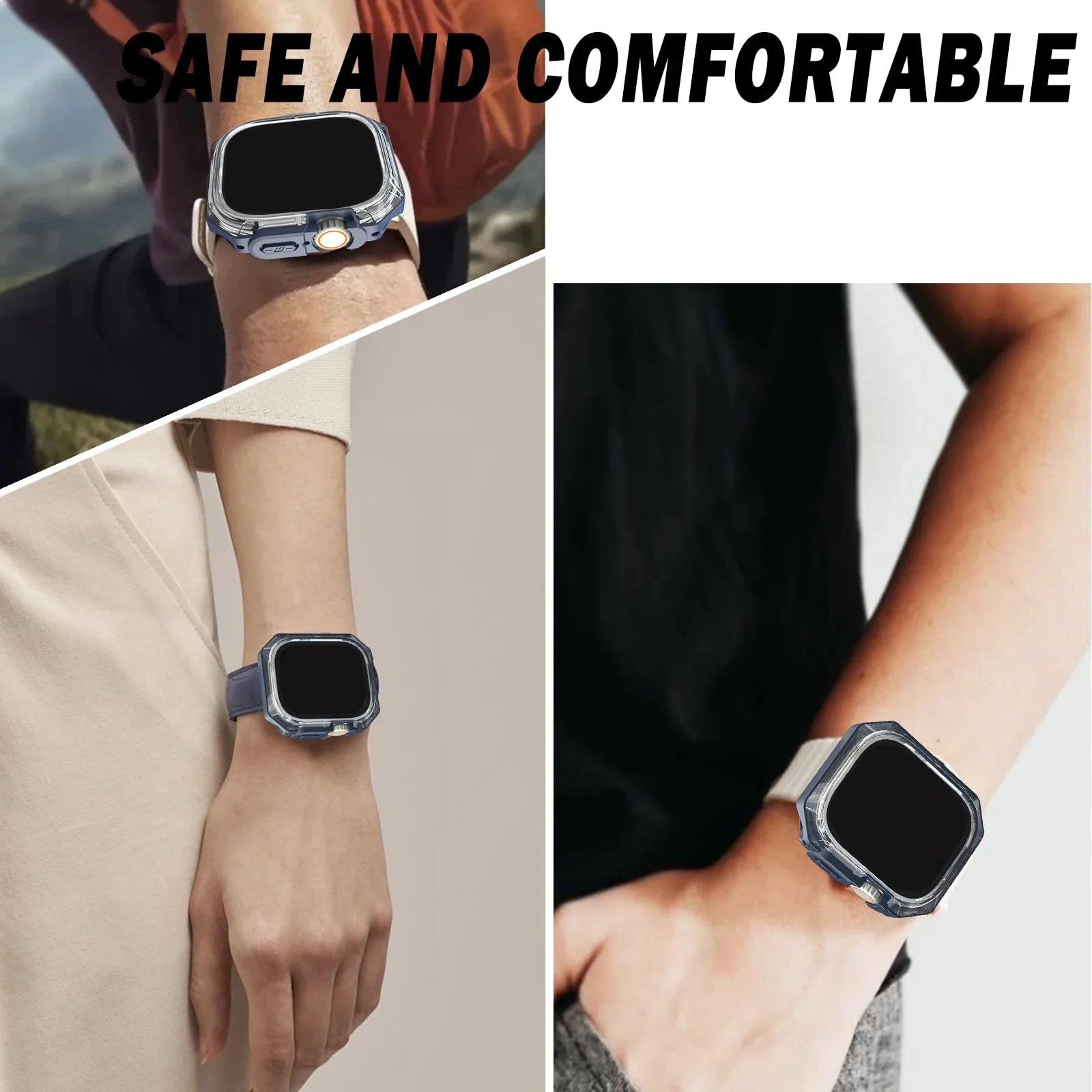 Hard PC Case For Apple Watch Ultra 49mm NO Screen Film Protective Shell Frame Bumper Cover For iWatch Series Ultra Accessories