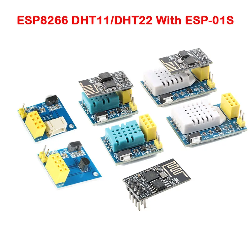 Módulo Wifi con Sensor Digital de Temperatura y Humedad ESP8266 ESP-01 ESP-01S ESP01 DHT22 AM2302, Reemplaza SHT11 SHT15, Alta Precisión