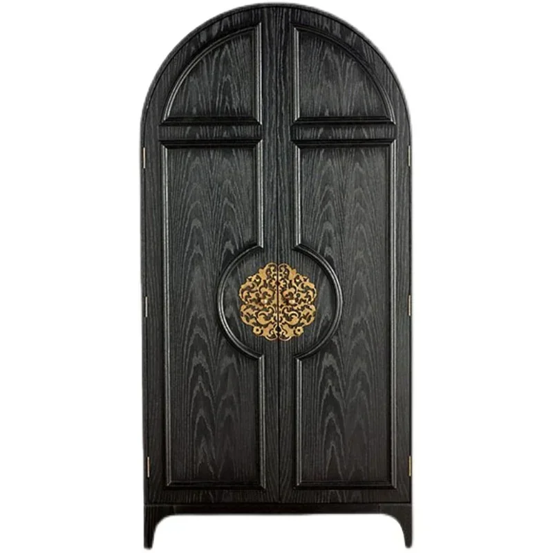 

Американский сервант из цельного дерева, встроенный настенный высокий шкаф, бытовой светильник, роскошный настенный шкаф