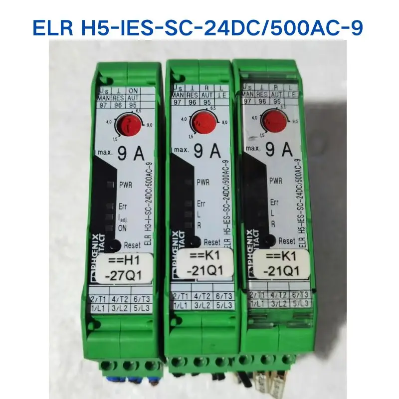 Second-hand test OK for Phoenix starter ELR H5-IES-SC-24DC/500AC-9 2900421 1 piece