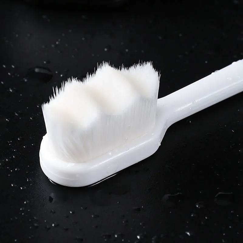 Environmentally Toothbrush Ultra-fine Soft Flat And Waves Head Deep Cleaning Teeth Adult kids Manual Toothbrush For Oral Care