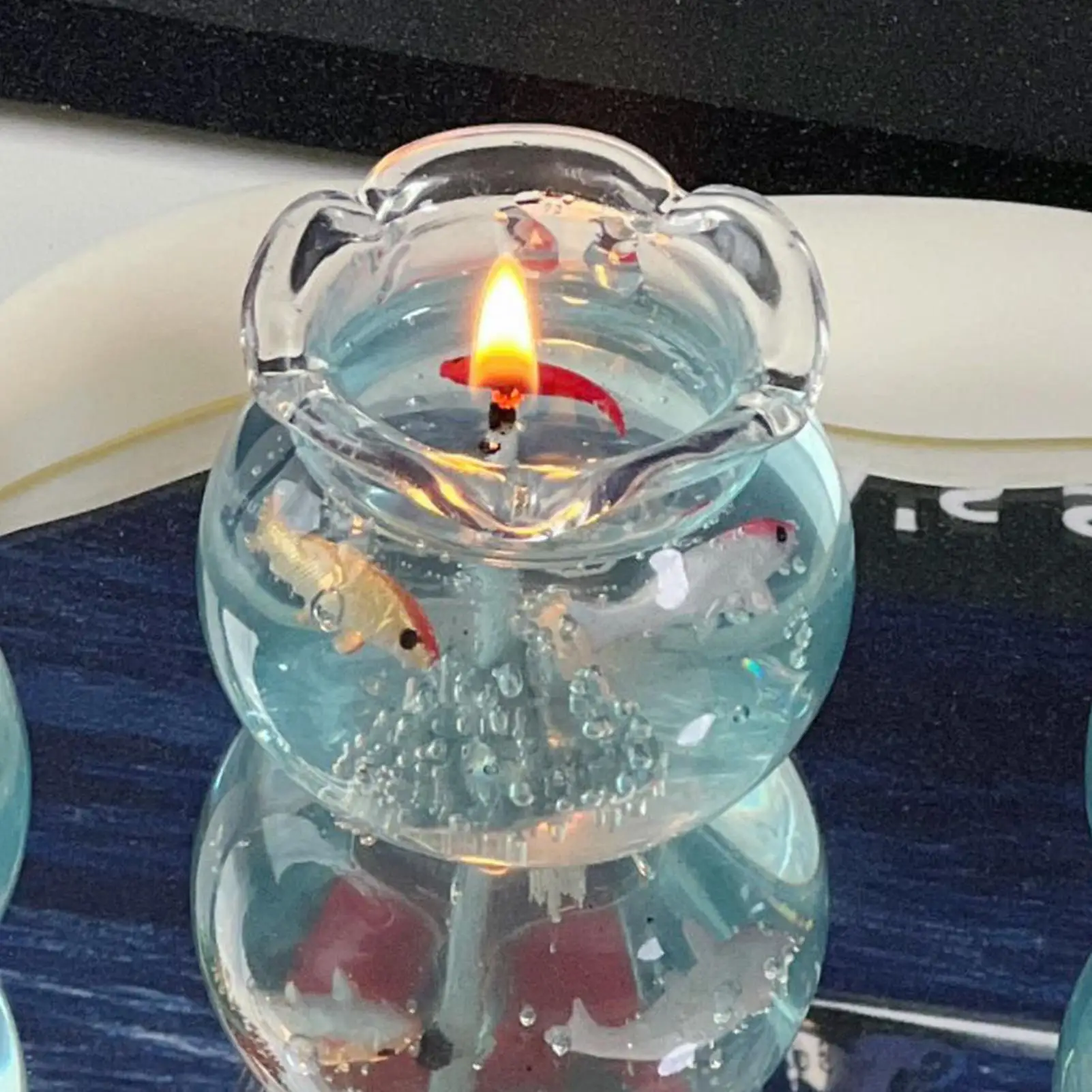Mini Bubble Aquarium Kerze Niedliche Dekorative Ästhetische Trendige Mini Bubble Duftkerze für Schlafzimmer Party-Geschenke Meditation