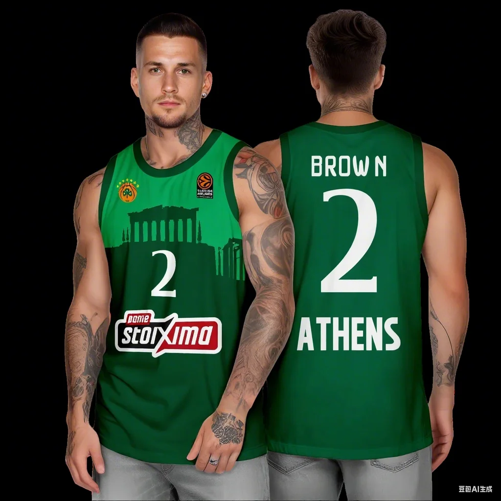 

2025 New Arrivals Panathinaitkos Basketball Jersey Vest Fan Special Jersey Kit Greece Men Summer Basketball Sports Tank Top