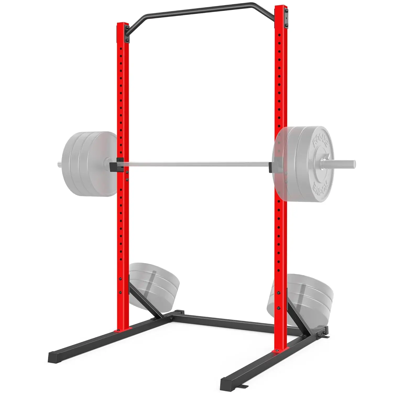 

Многофункциональная силовая стойка (Power Rack) с турником и J-образными крюками, грузоподъемность 820 фунтов, с отсеком для хранения гантелей, настраиваемая под заказ