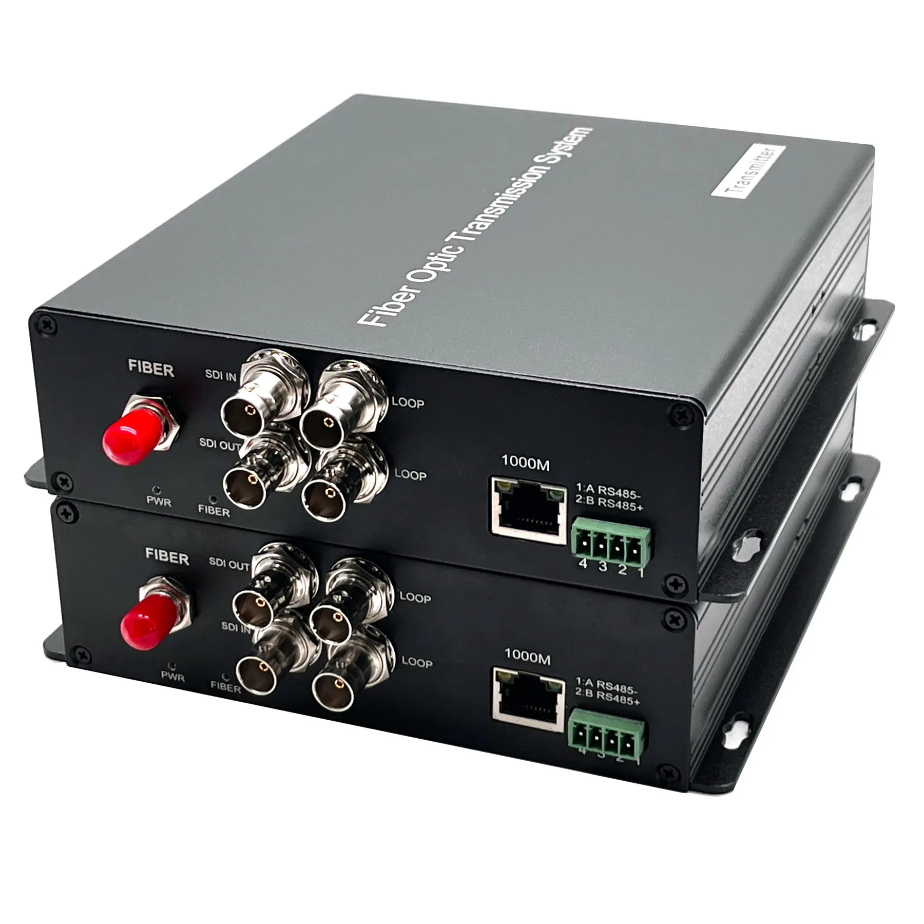 Broadcasting 3G SDI HD SDI Gigabit Ethernet RS485 over Fiber Optic Extender HD Video Fiber Converter,SM 20Km,Uncompressed A pair