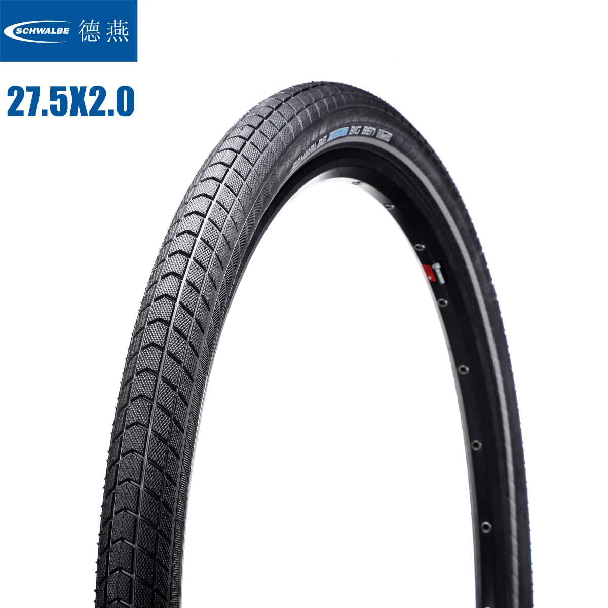 schwalbe bicycle tire 650B 27.5x2.0 50-584 MTB mountain bike tire 27.5er smooth tire ultralight 850g 35-70 PSI BIG BEN