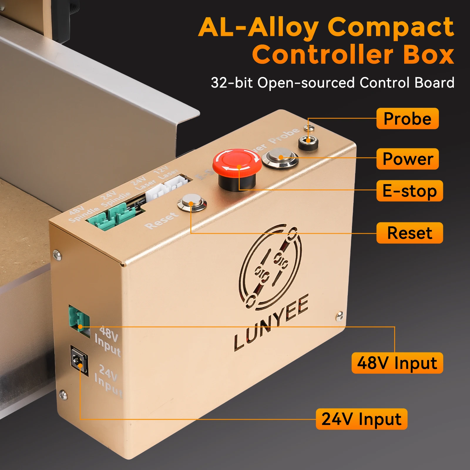 CNC Router Machine，LUNYEE 4040 Pro Upgraded 3-Axis Engraving All-Metal CNC Machine for Wood Acrylic MDF Nylon Carving Cutting