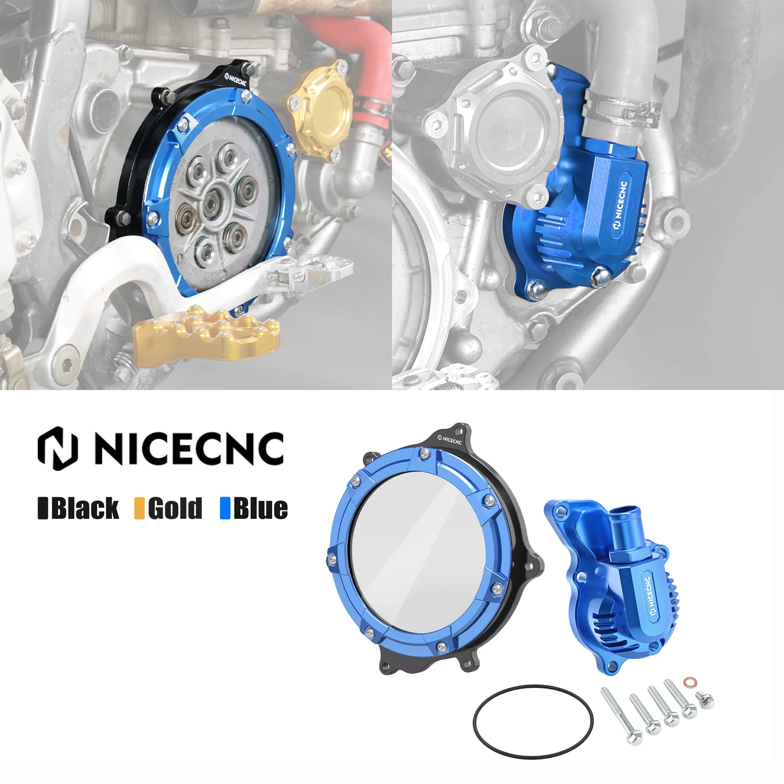 

Clear Clutch Cover & Water Pump Cover For Suzuki DRZ400 DR-Z400 DRZ 400 E S SM DRZ400E DRZ400S DRZ400SM 2000-2024 2023 2022 2021