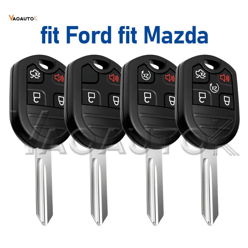 Remote Key Shell Case Box For Ford Edge Explorer Ranger Mustang Expedition Escape for Mazda FO38 Car Head Key Fob Housing Cover