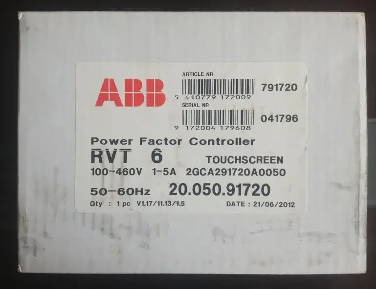 2025.4Original ABB Power Factor Controller RVT-6 (100-460V)