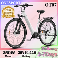 ONESPORT OT07 Electric Bike 250W Powerful Motor 36V10.4Ah Lithium Battery City Commuting E-Bike 27.5 Inch Tire Electric Bicycle