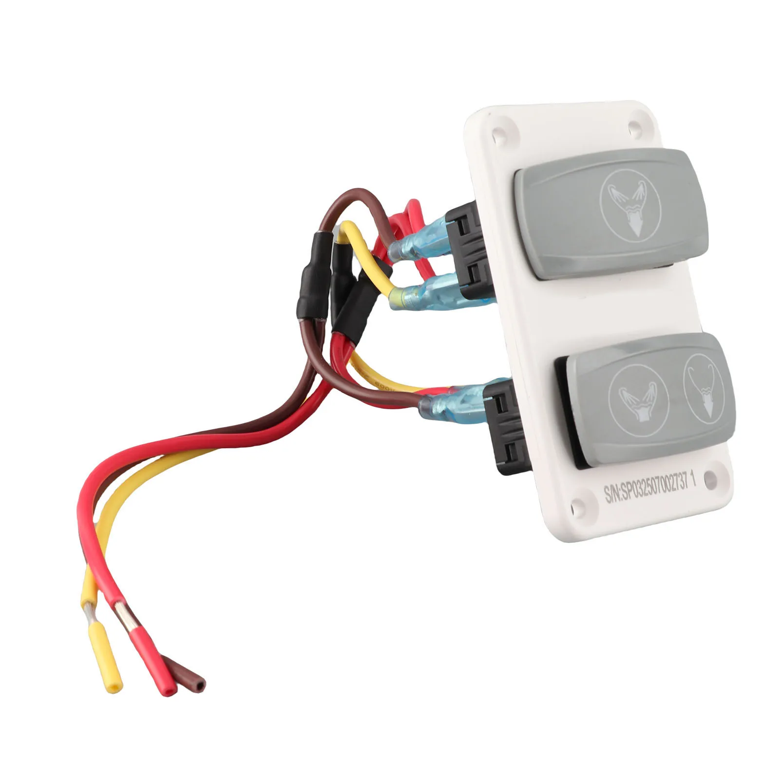 DC12V 24V Marine Toilet Control Panel Switch 3 Way Fast Response RV Toilet Rocker Switch for Boats Yachts