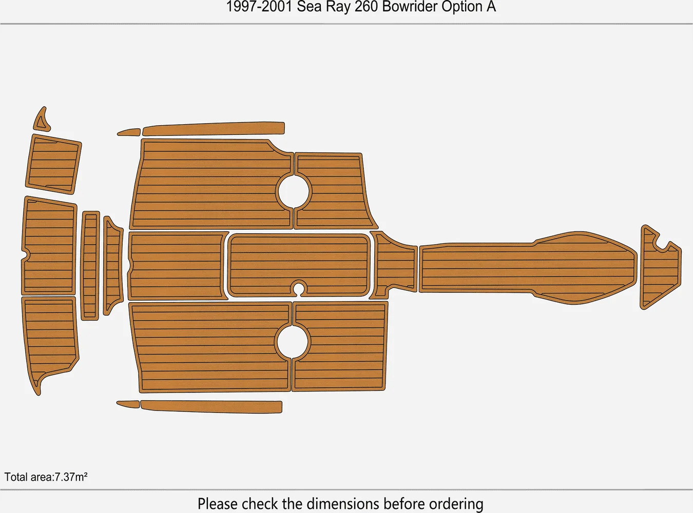 1997-2001 Sea Ray 260 Bowrider Option A1/4
