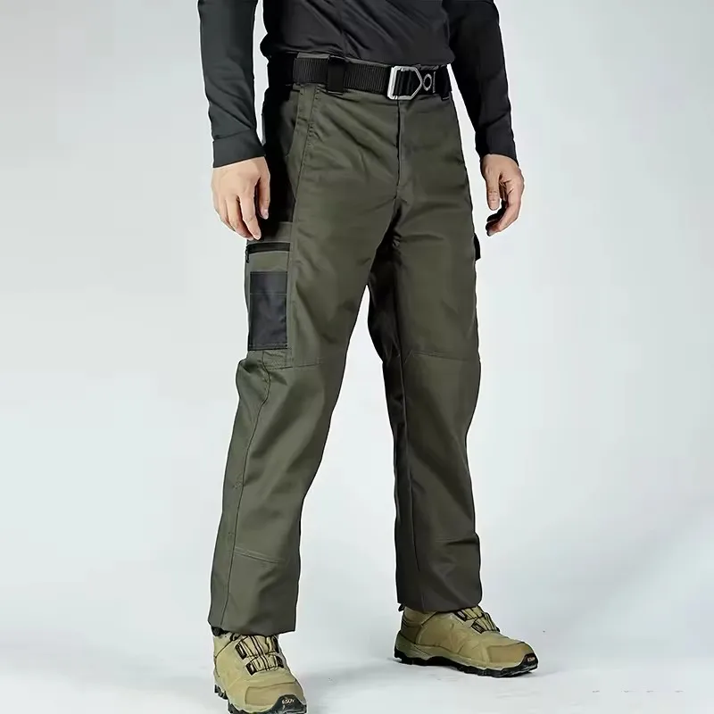 NONE Taktische Freizeithose für Herren mit mehreren Taschen, Cargohose, Outdoor-Wanderhose, verschleißfeste Trainingsoverall 5