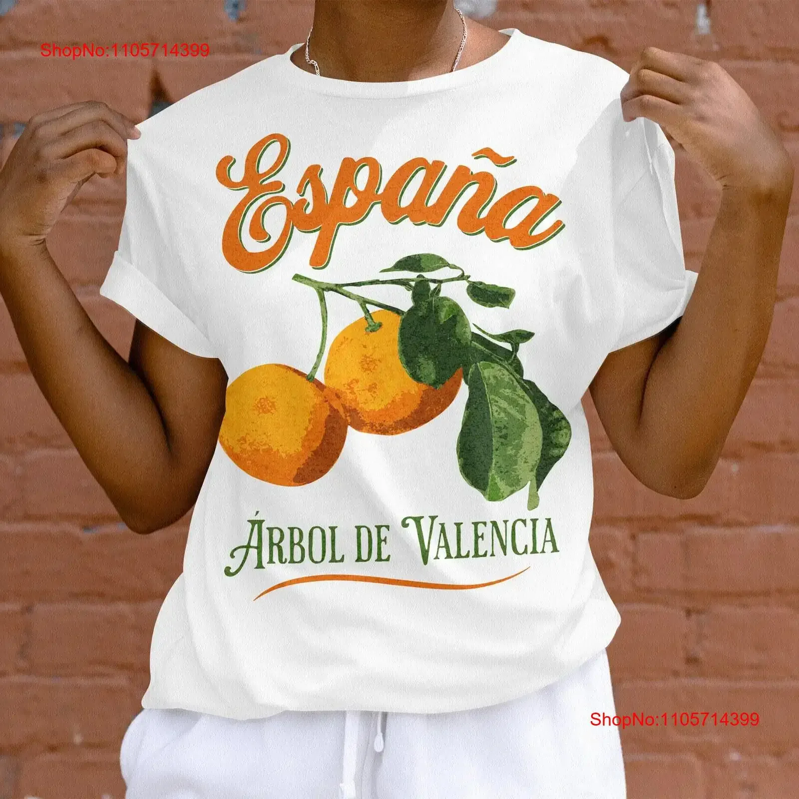 Valencia Orange T shirt España Cottage core Trees of Retro Oranges Vintage Spanish vintage Washed graphic Comfortable Stylish