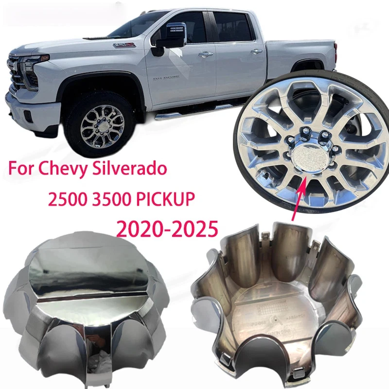

For Chevrolet Silverado 2500 3500 2020-2025 chrome plated wheel hub cover