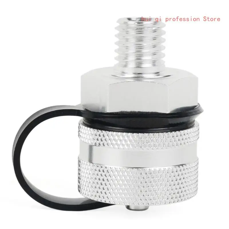 Oil Drain Valves Aluminum Alloy Quick Drain for Car Leakproof with Hose Attachment